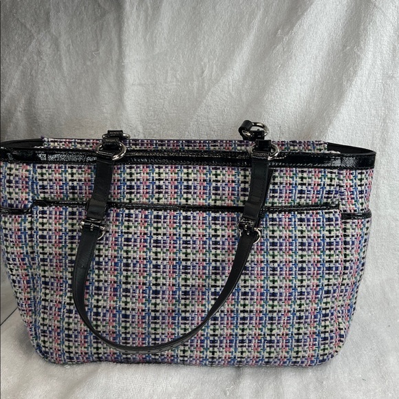 Coach 2011 Multicolor Tweed shoulder or handbag Bag - Picture 5 of 11